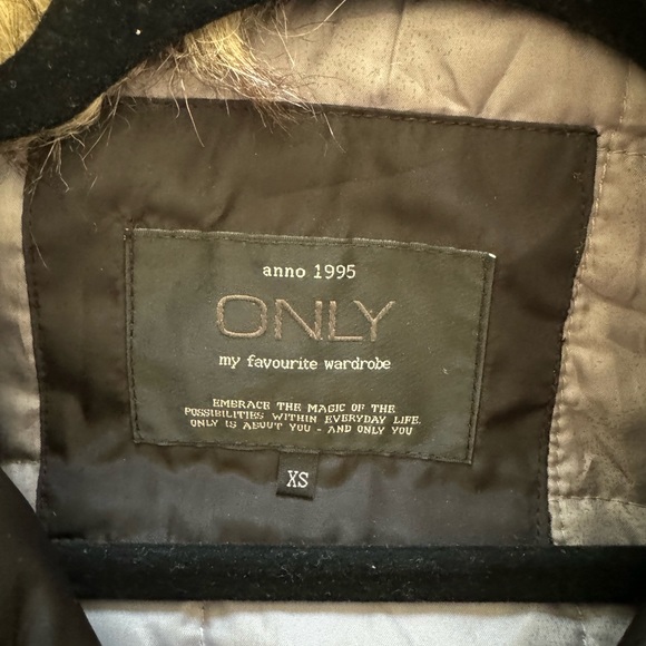 Bomber Jacket with Fur Neck - Picture 3 of 4